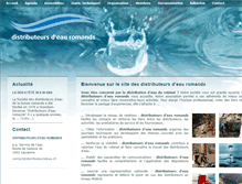 Tablet Screenshot of eaux.ch
